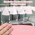 thumbnail image 2 of Rvidsgi 10Pcs Mini Coat Hangers Realistic Three-dimensional Photo Props Alloy Simulation Doll House Clothing Stand Models Dollhouse Accessories, 2 of 7