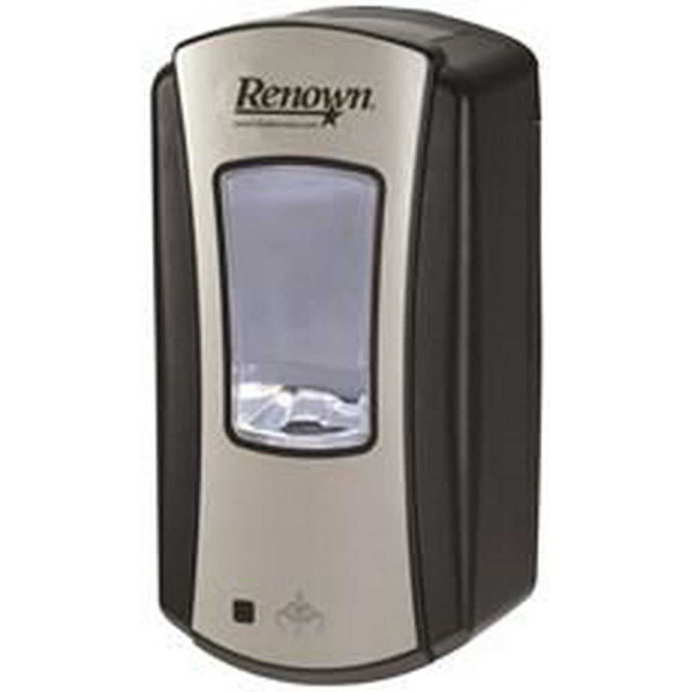 RENOWN EFA TOUCHFREE FOAM SOAP DISPENSER, 1,200 ML, CHROME / BLACK