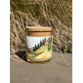 thumbnail image 2 of Aster for Lotus Soy Wax Candle in Amber Jar - Rustic Teakwood Moss, 2 of 4