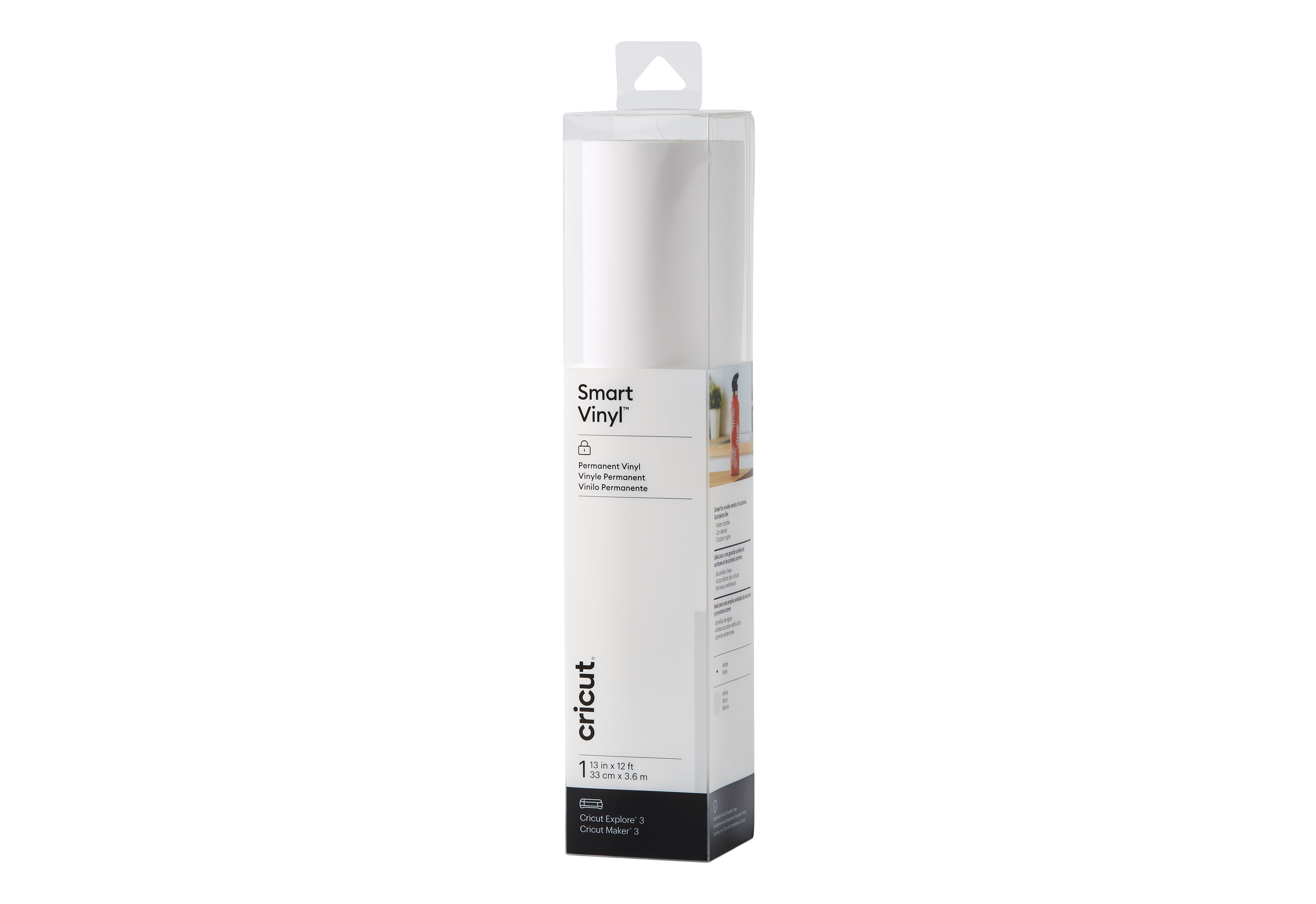 Cricut Permanent Smart Vinyl™, 13" x 12 ft - White - Walmart.com