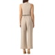 thumbnail image 3 of INSPIRAR CHIC Conjunto de Dos Piezas Casual Sin Mangas Top Corto Cuello en V Pantalones de Pierna Ancha S Apricot, 3 of 6