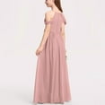 thumbnail image 3 of OGLCCG Girl's Chiffon Junior Bridesmaid Dresses Off Shoulder Floor Length Pageant Formal Dress for Teen Girls Halter Sleeveless Ball Gowns 3-14 Years, 3 of 4