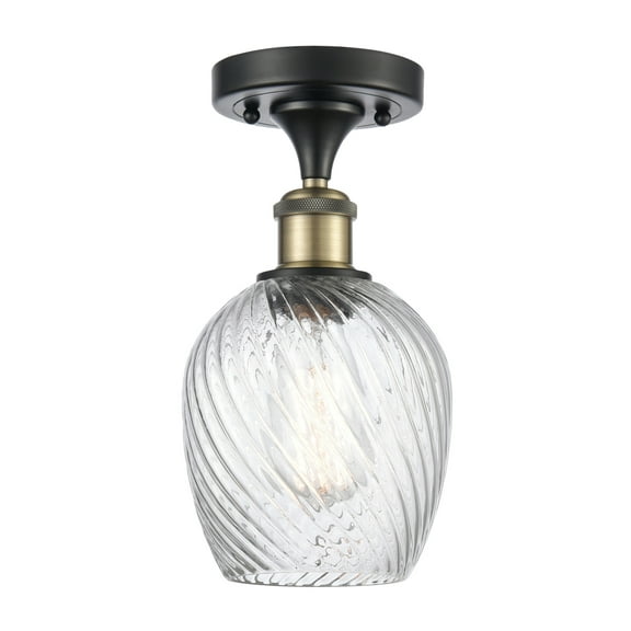 Innovations Lighting 516 Salina Salina 5" Wide Semi-Flush Ceiling Fixture - Black Antique