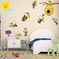 thumbnail image 4 of Calcomanías De Pared Extraíbles, Pegatinas De Pared De Abeja Diy, Decoración De Día De Abeja Para Dormitorio De Niños, Sala De Juegos, Habitaciones De Guardería seitruly HA035030-00, 4 of 6