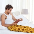 thumbnail image 5 of Honiee Yellow Leopard Print Sunflower for men - a sleek fusion of Straight Pajama Pants, versatile Lounge Pants, and cozy Sleepwear, all rolled into one-Large, 5 of 6