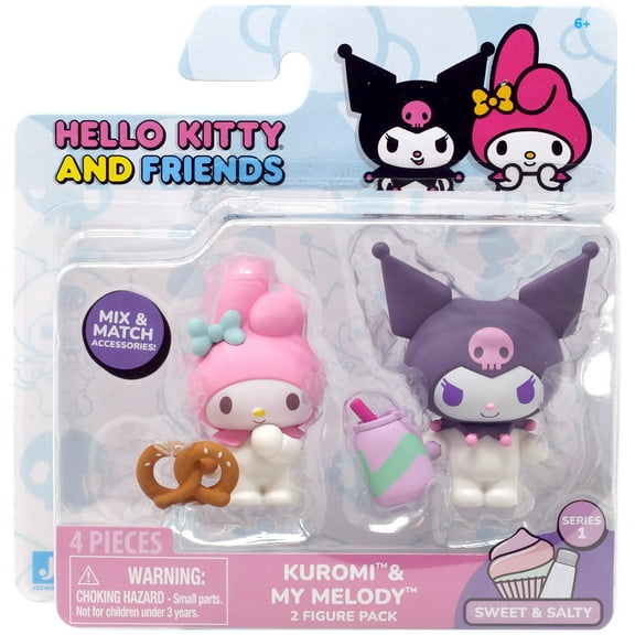 Sanrio Sweet & Salty Kuromi & My Melody Mini Figure 2-Packs