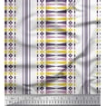 thumbnail image 1 of Soimoi Purple Cotton Voile Fabric Pannahazar Jamdani Print Fabric by the Yard 56 Inch Wide, 1 of 1
