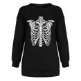 thumbnail image 4 of Moda mujer estampado cuello redondo pulóver Tops manga larga cómoda blusa sudadera Fridja  czfsfas3028, 4 of 6