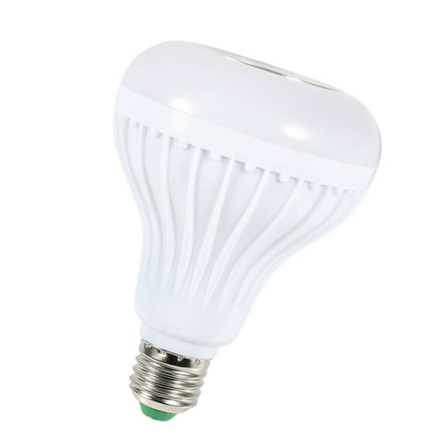 Bombilla de Altavoz RGB E27, Luz Liderado de 12W Con Control Remoto, Reproducir Música Con la Luz para Tu Dormitorio, Armario, Pasillo y Más