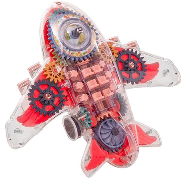 Kids Airplane Toy Electric: Cute Plane Toy Learning Toy Model with Sound & Light