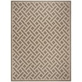 thumbnail image 2 of SAFAVIEH Courtyard Janey Bordered Indoor/Outdoor Area Rug, Brown/Light Beige, 8' x 11', 2 of 5