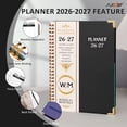 thumbnail image 5 of 2026-2027 Academic Year Planner Calendar Notebook(JUL.2026-JUN.2027,6.3"x8.5")Daily Weekly Monthly Agenda Planner for Women Men, 5 of 7