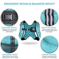 thumbnail image 4 of Chaleco pesado Henkelion, ajustable, 8 libras, azul, 4 of 6