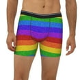 thumbnail image 6 of Sigee Colorful Glitter Rainbow for Men's Boxer Briefs,Moisture Wicking and Breathable Large, 6 of 9