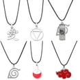thumbnail image 4 of Collar de Anime de Naruto akatsuki, accesorios de utilería de Uchiha Sasuke Gaara, signo de Kino, accesorios de joyería, 4 of 5
