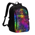 thumbnail image 1 of Easygdp Bright Universe Mochila para Laptop de Viaje con Puerto USB, Mochila para Laptop con Puerto de Carga USB para Mujeres y Hombres, 1 of 7