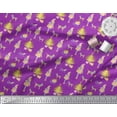 thumbnail image 3 of Soimoi Purple Cotton Voile Fabric Women,Gift Box & Tree Christmas Print Fabric by the Yard 42 Inch Wide, 3 of 3