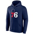 thumbnail image 2 of Men's Tyrese Maxey Navy Philadelphia 76ers Playmaker Pullover Hoodie, 2 of 3