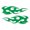 Green, variant on Tribal Flames Orion Design Magnet