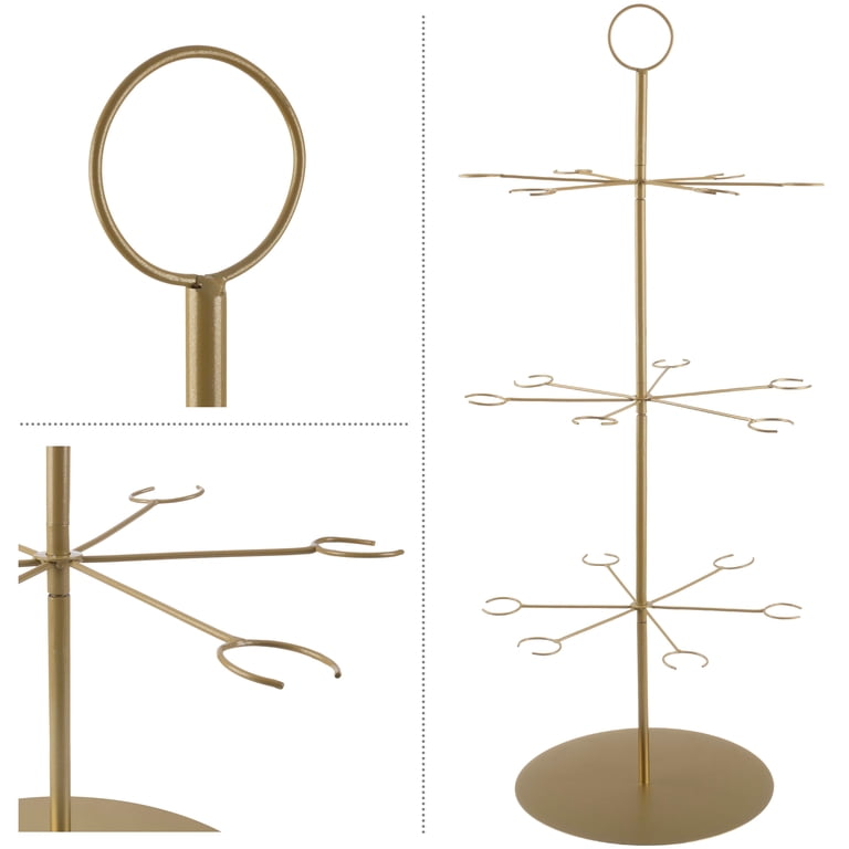 Lavish Home 3-Tier Cocktail Tree Stand - Champagne Tower Holds 18