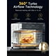 thumbnail image 5 of Kitchen Elite Air Fryer Horno de puerta francesa, 26.4 cuartos de galón, fácil limpieza y uso, combo de horno tostador de encimera grande, 18 preajustes, 1 precalentamiento y 1 luz, cocción multicapa,, 5 of 5