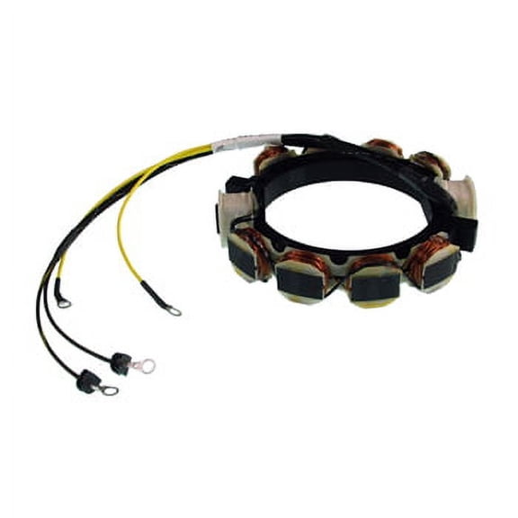 Stator, 6amp Johnson/Evinrude 85,115,135hp 1973-1977Pro #: 173-1225 X-Ref #: 581046581046, 581225, 763772