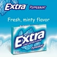 thumbnail image 3 of Pack of 2 - Extra Gum Peppermint Sugar Free Chewing Gum Single Pack 1 pk / 15 pc, 3 of 5