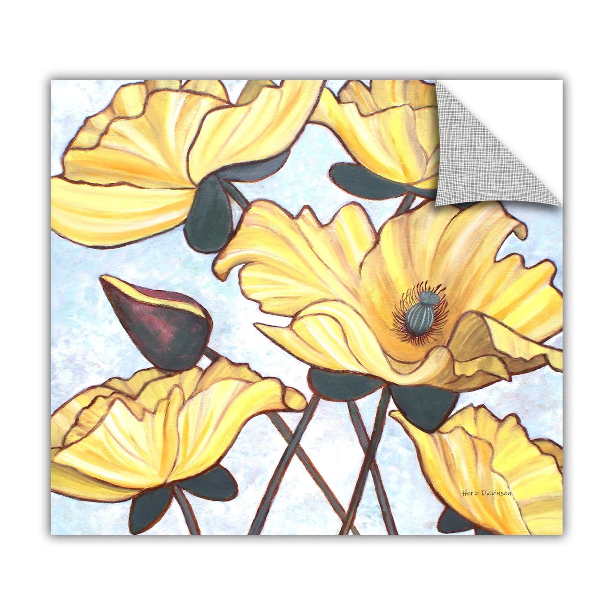 Herb Dickinson "Golden Blooms" Removable Wall Art Graphic