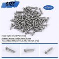 thumbnail image 4 of M2 x 8mm 304 Stainless Steel Phillips Pan Head Screws Bolt 60pcs, 4 of 5