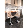 thumbnail image 4 of Modern Upholstered Barstools with 25 - 33 Inch Adjustment / Comfort in Pub and Home, 4 of 6