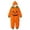 2Orange, variant on REDARER Kids Hooded Zip Onesie Pumpkin Face Graphic Jumpsuit with Side Pockets Halloween Trick or Treat Party Dress Up Loungewear ,160