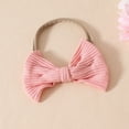 thumbnail image 4 of XIMIN Baby Girl Easter Outfit, Long Sleeve Knit Ribbed Jumpsuit with Bunny Design, Newborn Romper Bodysuit and Headband Set, 4 of 9