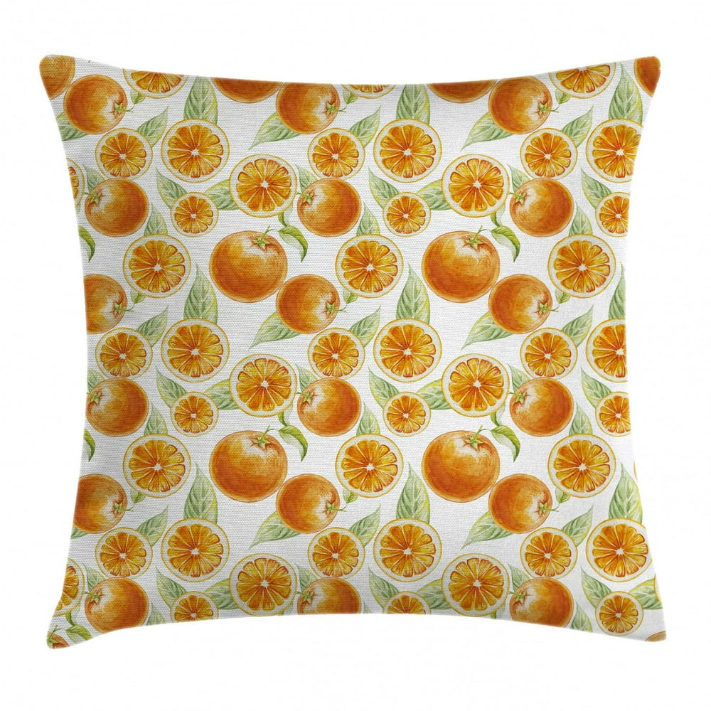 orange fruit cushion