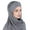 Grey, variant on Stylish Women Hat Ruffle Cancer Chemo Turban Wrap Cap Scarf Shawl for Comfort and Support Navy