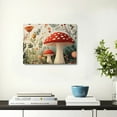 thumbnail image 5 of ZFLMY Mushroom Flowers Plants Print On Canvas Wall Decor for Bathroom, Ready To Hang Room Home Art Decor 20x16in, 5 of 6