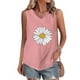 thumbnail image 2 of Tops de Lino para las Mujeres Pequeña Impresión Cuello Redondo Botón Arriba Manga Corta, Tops Cortos para las Mujeres, 2 of 4