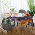 thumbnail image 4 of DEIARA American Flag Eagle Tree Square Tablecloth 54×72in Polyester Fabric Tablecloth Washable Dust Resistant Wrinkle Resistant, 4 of 9