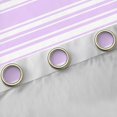 thumbnail image 4 of Manfei Purple White Blackout Curtains Set of 2 (52x84 Each), Geometric Stripe Window Curtains, Modern Minimalsit Curtains and Drapes, Luxury Bedroom Decor, 4 of 6