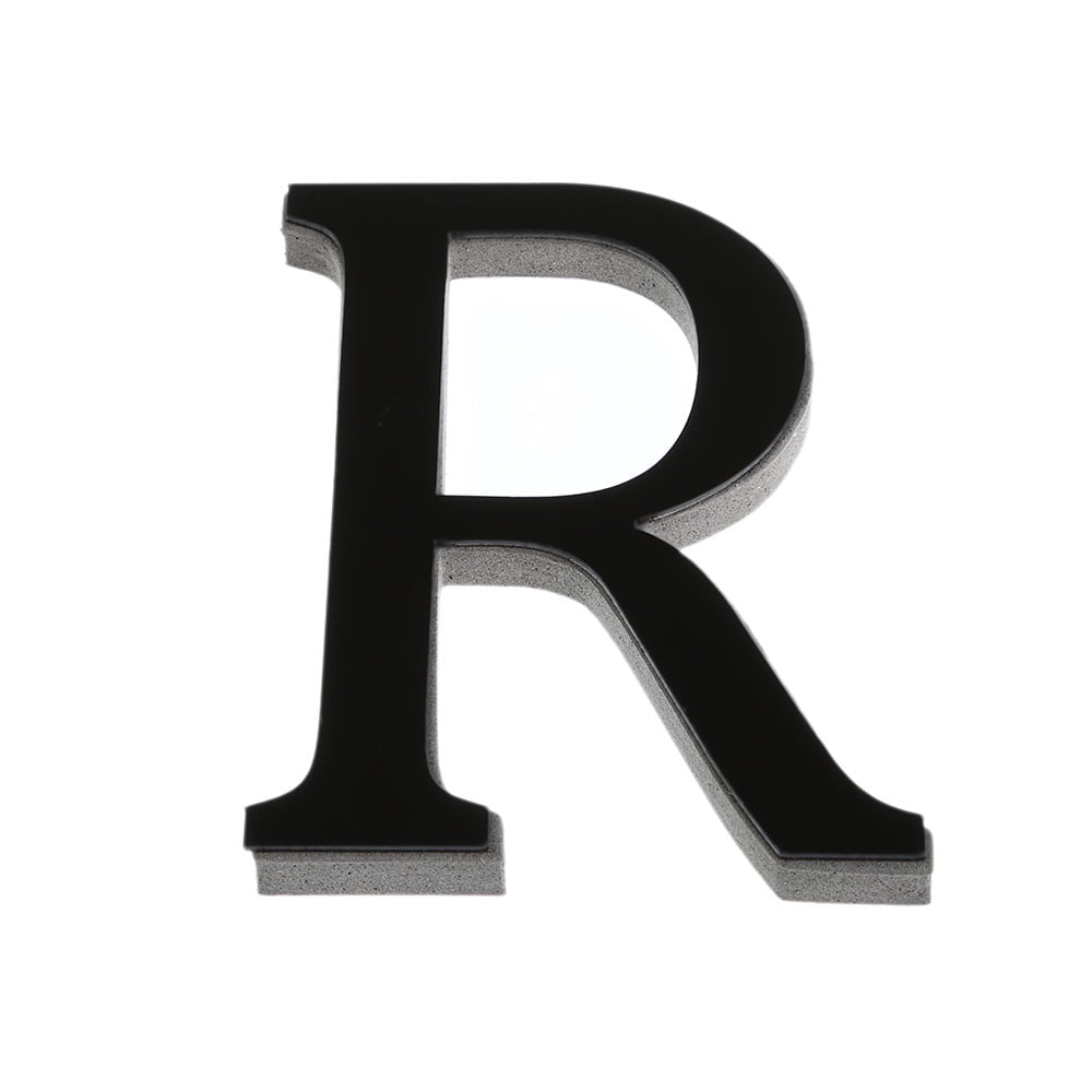 Art Letters Wall 3D Decor Acrylic Sticker 26 Decals Wall Home Mural DIY