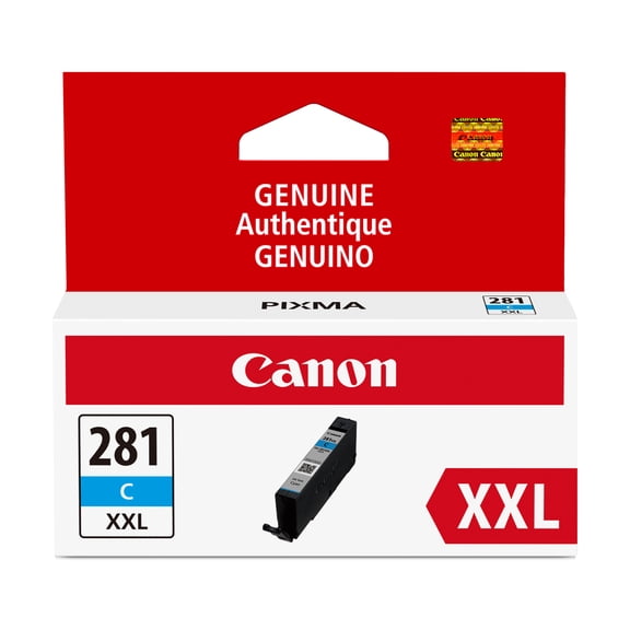 Canon 1980C001 CLI-281XXL Cyan High Yield Ink Cartridge, Cyan