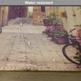 thumbnail image 6 of Ambesonne Rustic Place Mats Set of 4, Street in Italy Flowers, Standard Size, Red Green, 6 of 6