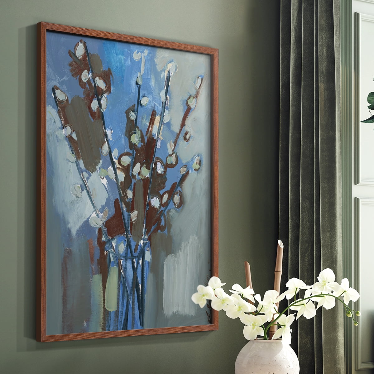 Winter Willow I Framed Print - Solid Wood in Single Picture Frame Solid Wood 2 Framed Print