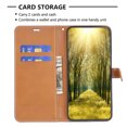 thumbnail image 4 of Feishell Case for iPhone 16 Plus Cloth Texture Premium PU Leather Simple Wallet Case [Credit Card Slots] [Kickstand] [Magnetic Closure] [Wrist Strap] Shockproof Flip Cover,Darkblue, 4 of 8