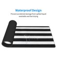 thumbnail image 5 of Disketp Gaming Mouse Pad Black And White Stripes Pattern Large Mouse Mat Long Extended Desk Pad Non-Slip Rubber Mice Pads Stitched Edges Thin Pad (11.8x31.5 Inch), 5 of 9