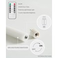thumbnail image 3 of Stmarry 9.65 Inch Flameless Taper Candles - Realistic 3D Flame with Wick, White Real Wax, Flickering LED Candlesticks, Spring Home Decor, Automatic Timer, Remote Control - Set of 3, 3 of 8