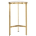 thumbnail image 2 of Home Square Tripod Accent End Table in White and Gold - Set of 2, 2 of 8