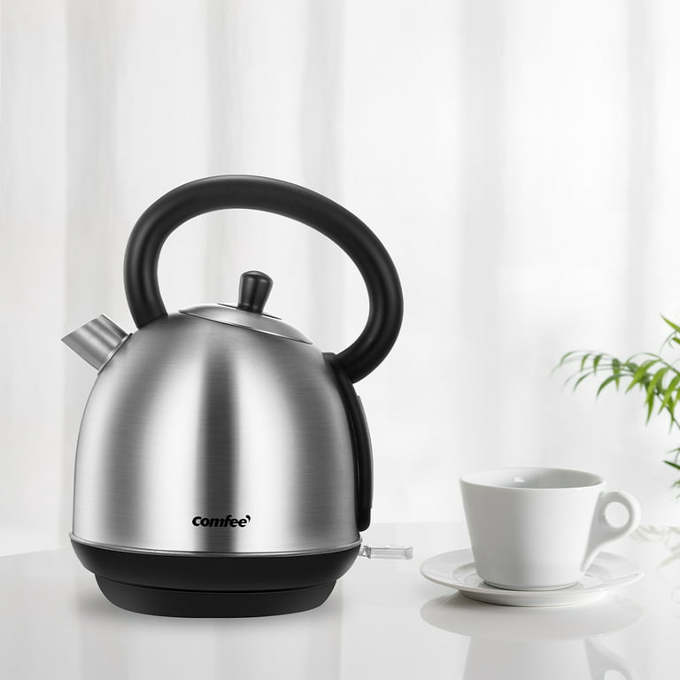 COMFEE' 1.8-Liter 1500W Stainless Steel Inner Pot and Lid Electric Tea  Kettle 