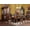 Cherry Black, variant on ACME Traditional 10-Piece Solid Wood Dining Table Set with 1 Dining Extendable Table, 6 Side Chairs, 2 Arm Chairs and 1 Hutch&Buffet (Cabinet), Set for 8 Persons