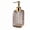 Gold, variant on Portable Square Amber Hand Sanitizer Bottle - Travel-Friendly Push Type Dispensing Bottle for Personal Care Essentials