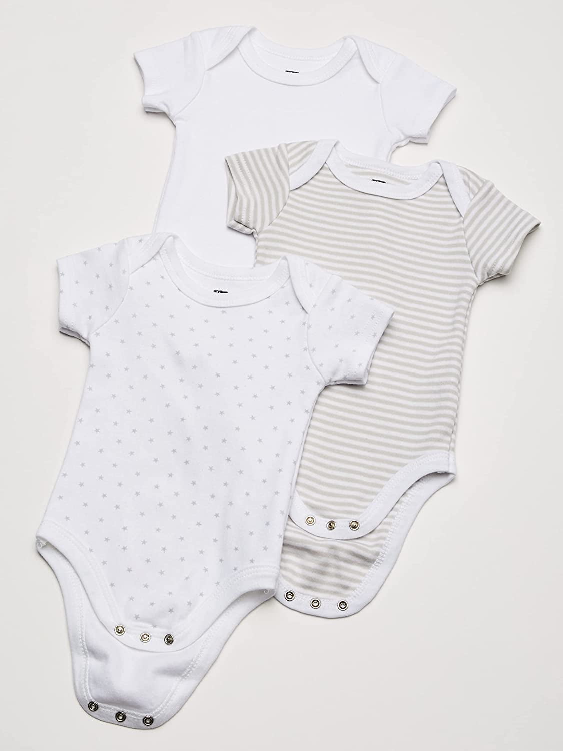 Hudson Baby Short Sleeve Bodysuits, 7-Pack, Newborn- 24 Months